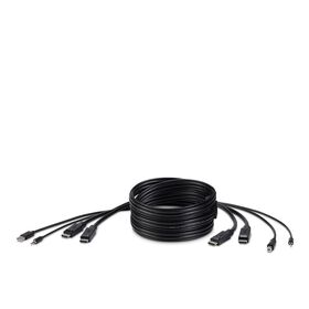 TAA DUAL DP/USB/AUD SKVM CBL, DP M/M; USB A/B